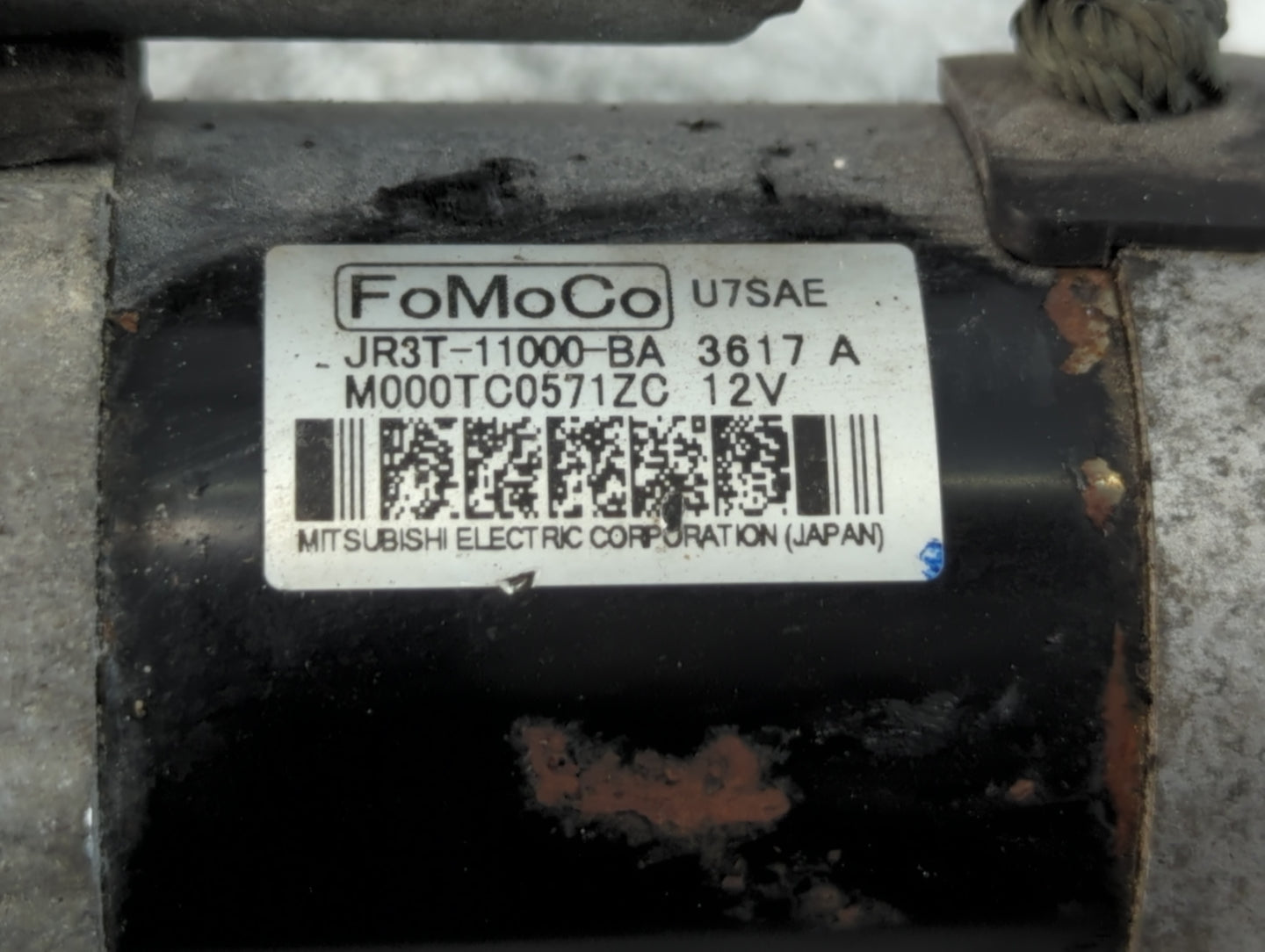 2018-2022 Ford Mustang Car Starter Motor Solenoid OEM P/N:JR3T-11000-BA Fits Fits 2018 2019 2020 2021 2022 OEM Used Auto Parts - Oemusedautoparts1.com