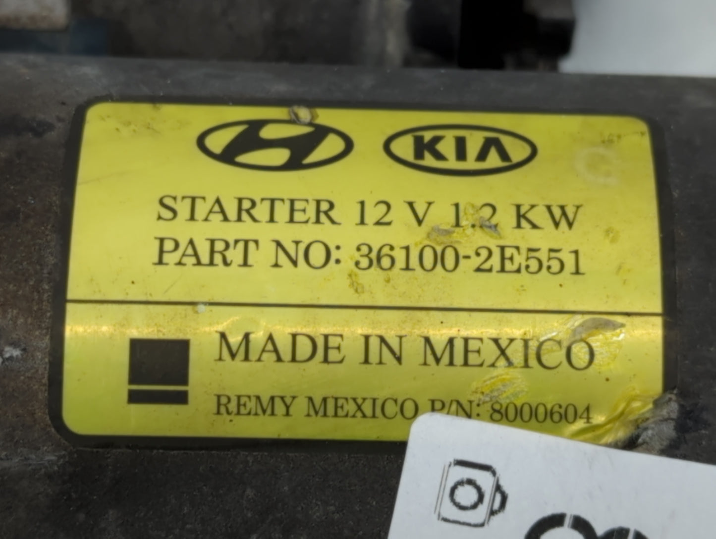 2014-2020 Hyundai Elantra Car Starter Motor Solenoid OEM P/N:36100-2E551 Fits Fits 2014 2015 2016 2017 2018 2019 2020 OEM Used Auto Parts - Oemusedautoparts1.com