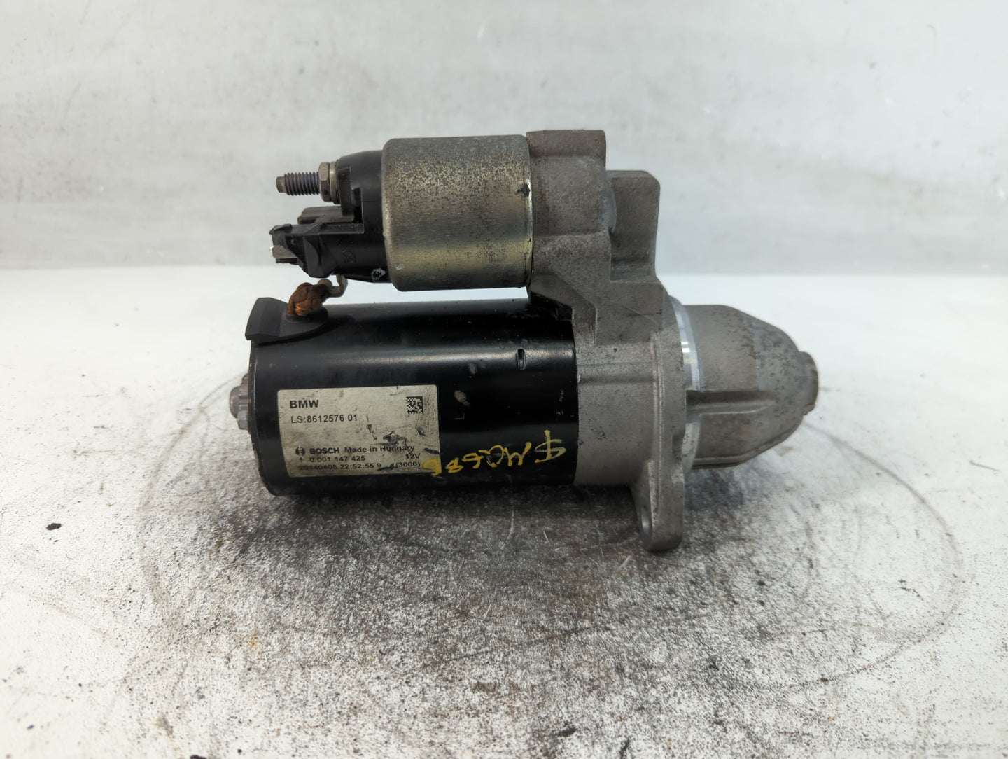 2014-2018 Bmw 320i Car Starter Motor Solenoid OEM P/N:0 001 147 425 8612576 01 Fits Fits 2012 2013 2014 2015 2016 2017 2018 OEM Used Auto Parts - Oemusedautoparts1.com