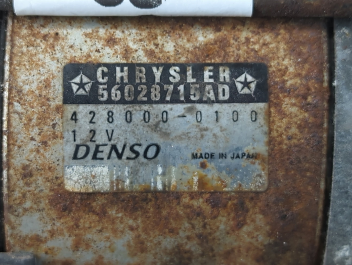 2002-2004 Dodge Ram 1500 Car Starter Motor Solenoid OEM P/N:428000-0100 Fits Fits 2002 2003 2004 OEM Used Auto Parts - Oemusedautoparts1.com