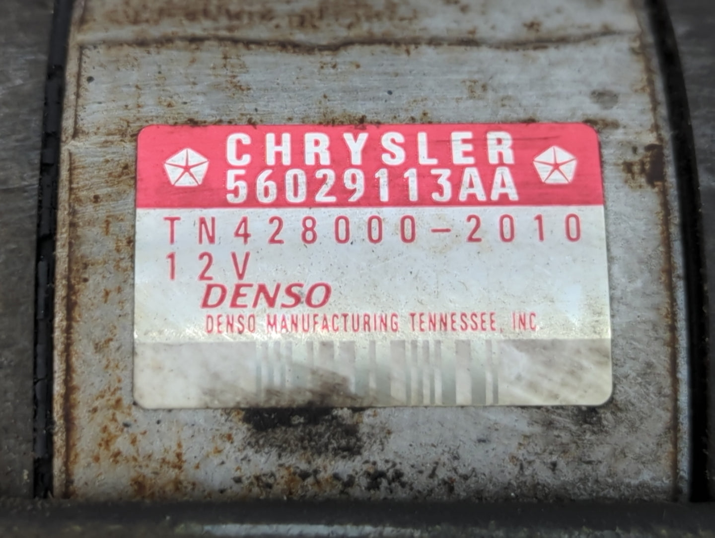 2002-2003 Dodge Durango Car Starter Motor Solenoid OEM P/N:56029113AA Fits Fits 2002 2003 2004 OEM Used Auto Parts - Oemusedautoparts1.com