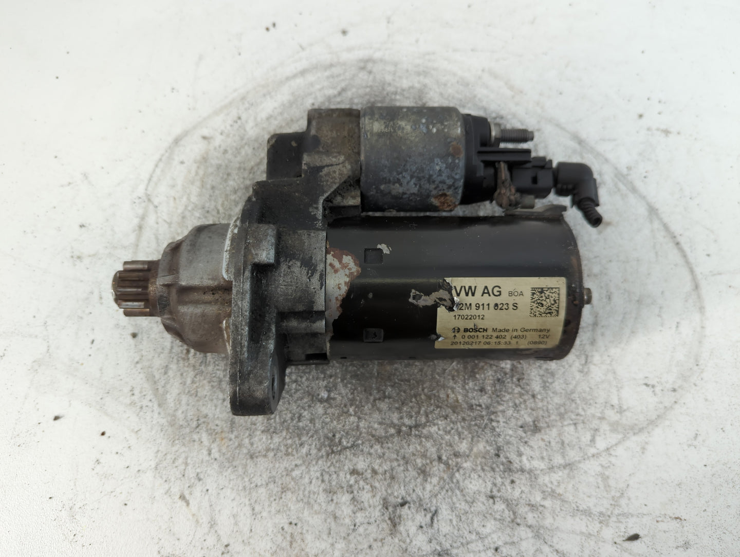 2006-2014 Volkswagen Beetle Car Starter Motor Solenoid OEM P/N:02M 911 023 S Fits OEM Used Auto Parts - Oemusedautoparts1.com