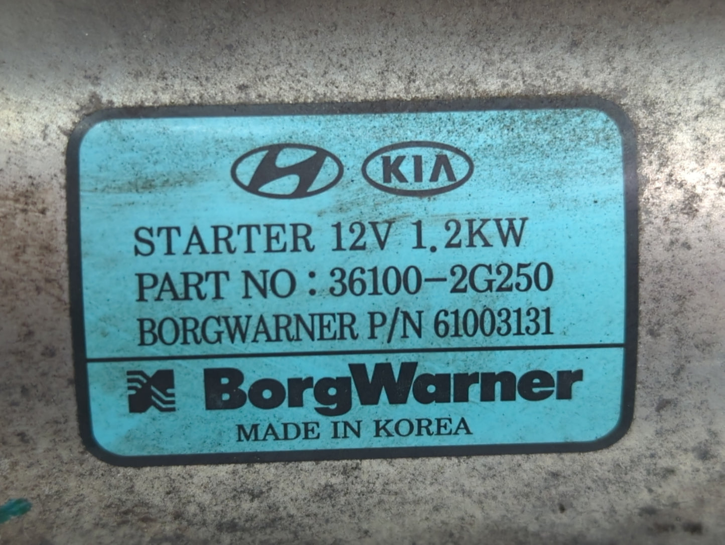 2015-2019 Hyundai Sonata Car Starter Motor Solenoid OEM P/N:36100-2G250 Fits Fits 2015 2016 2017 2018 2019 2020 OEM Used Auto Parts - Oemusedautoparts1.com