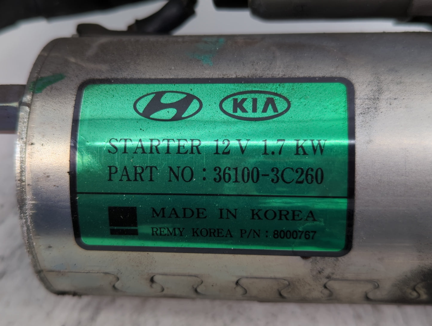 2016-2020 Kia Sedona Car Starter Motor Solenoid OEM P/N:36100-3C260 Fits Fits 2015 2016 2017 2018 2019 2020 OEM Used Auto Parts - Oemusedautoparts1.com