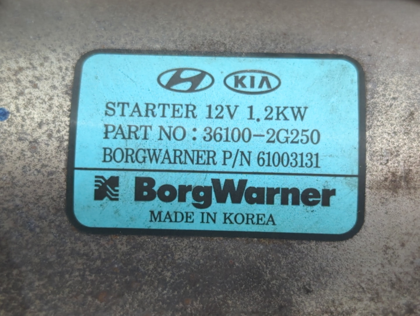2016-2020 Kia Sorento Car Starter Motor Solenoid OEM P/N:36100-2G250 Fits Fits 2015 2016 2017 2018 2019 2020 OEM Used Auto Parts - Oemusedautoparts1.com