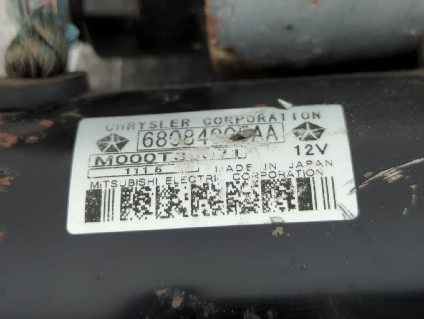 2015-2022 Ram Promaster City Car Starter Motor Solenoid OEM P/N:68084005AA Fits Fits 2014 2015 2016 2017 2018 2019 2020 2021 2022 OEM Used Auto Parts - Oemusedautoparts1.com