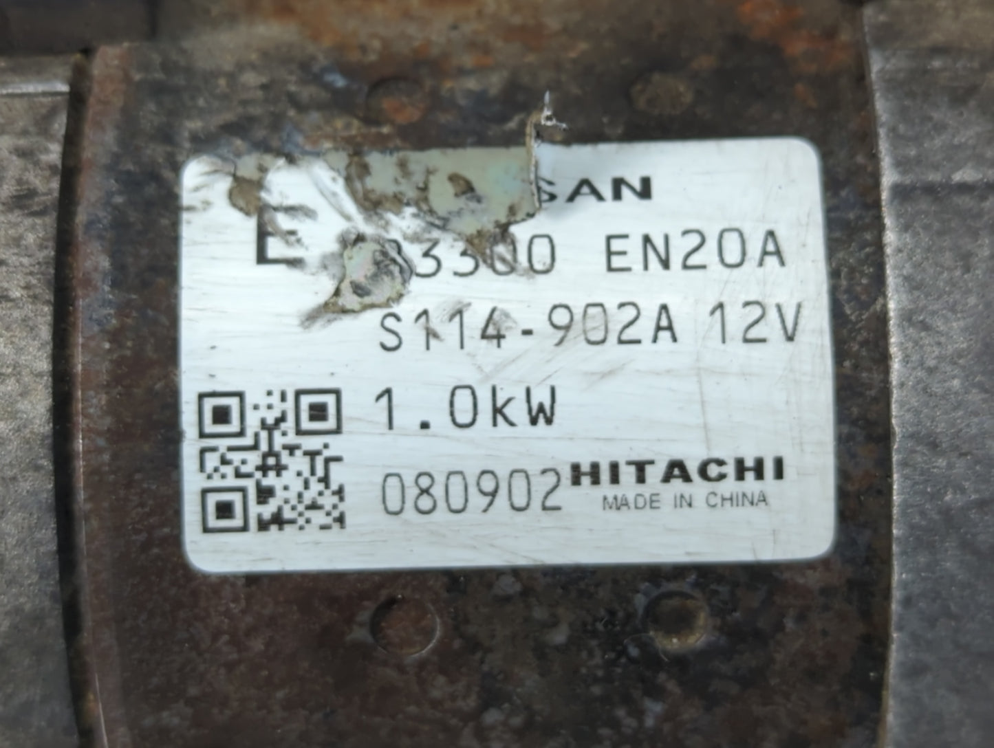 2009 Nissan Versa Car Starter Motor Solenoid OEM P/N:S114-902A 23300 EN20A Fits OEM Used Auto Parts - Oemusedautoparts1.com
