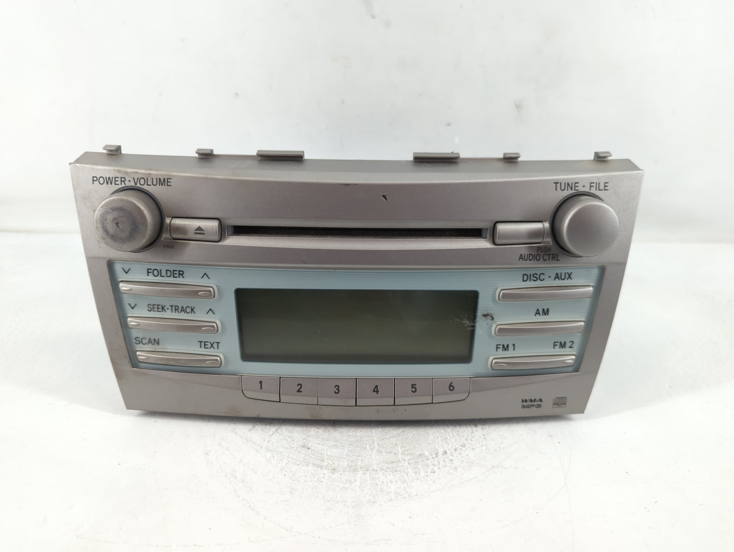 2007-2009 Toyota Camry Radio AM FM Cd Player Receiver Replacement P/N:86120-06181 Fits Fits 2007 2008 2009 OEM Used Auto Parts - Oemusedautoparts1.com