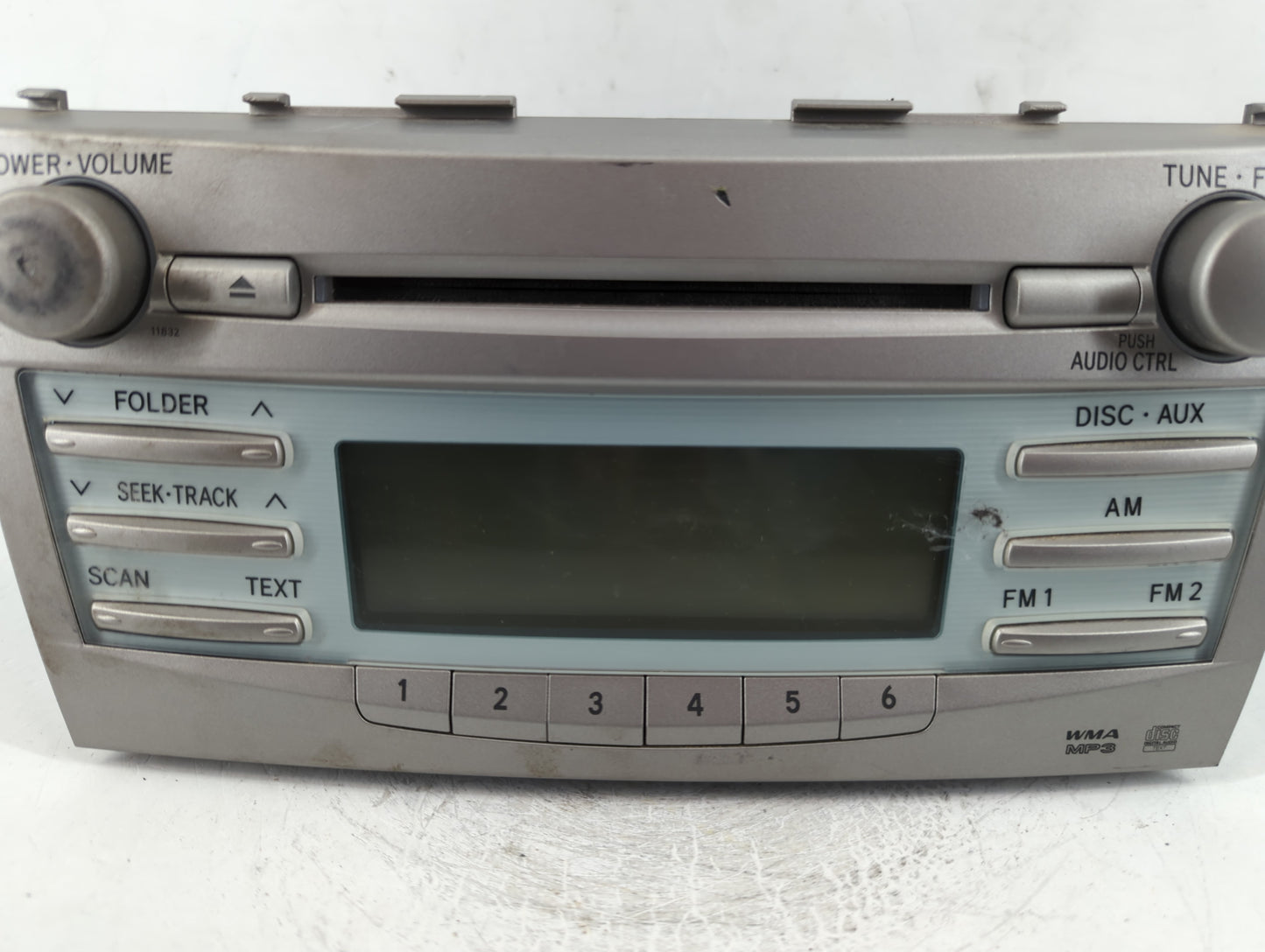 2007-2009 Toyota Camry Radio AM FM Cd Player Receiver Replacement P/N:86120-06181 Fits Fits 2007 2008 2009 OEM Used Auto Parts - Oemusedautoparts1.com