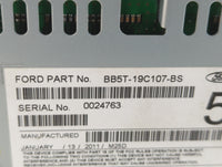 2011 Ford Explorer Radio AM FM Cd Player Receiver Replacement P/N:BB5T-19C107-BS Fits OEM Used Auto Parts - Oemusedautoparts1.com