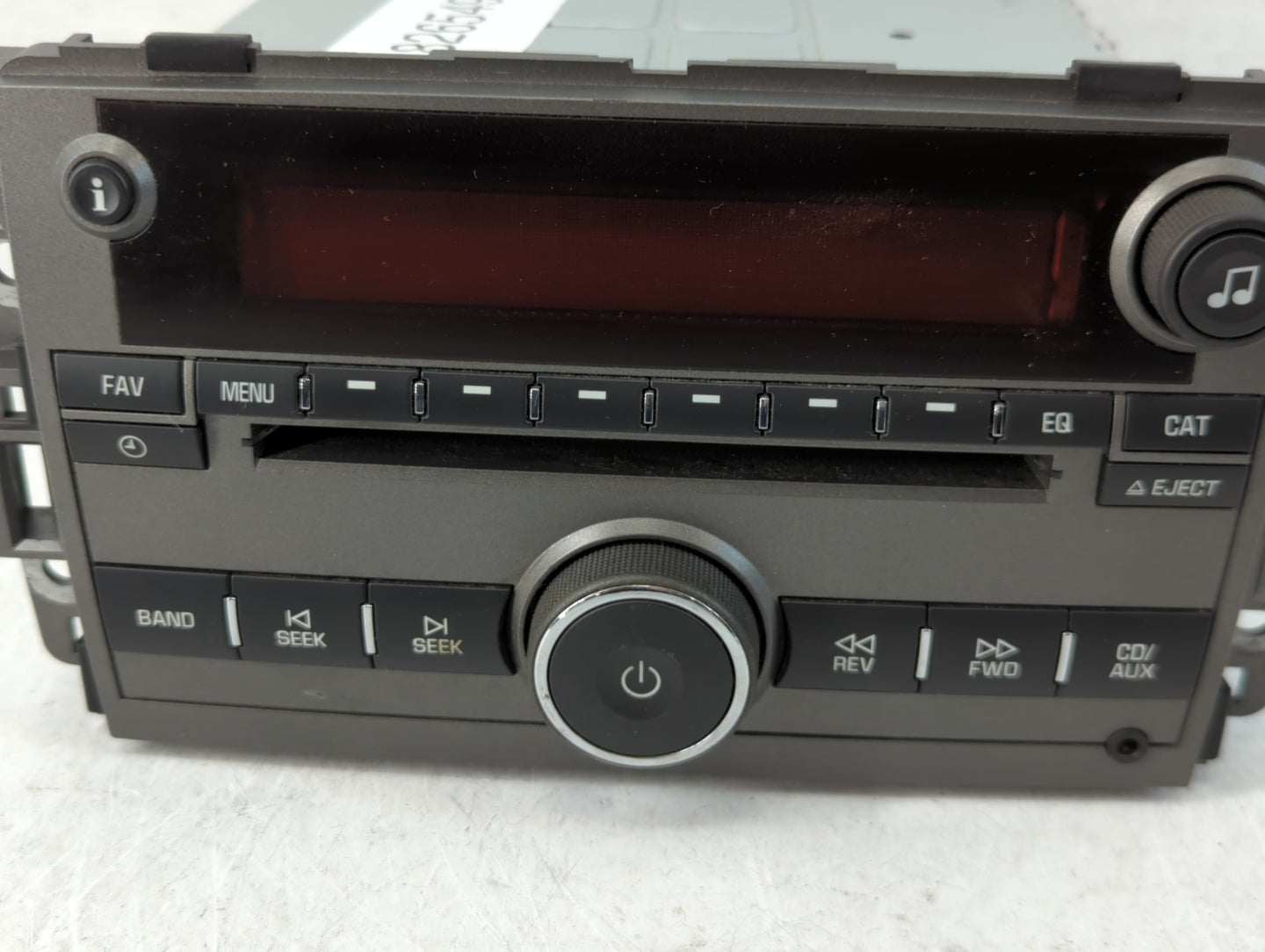 2008 Saturn Vue Radio AM FM Cd Player Receiver Replacement P/N:25866724 Fits OEM Used Auto Parts - Oemusedautoparts1.com