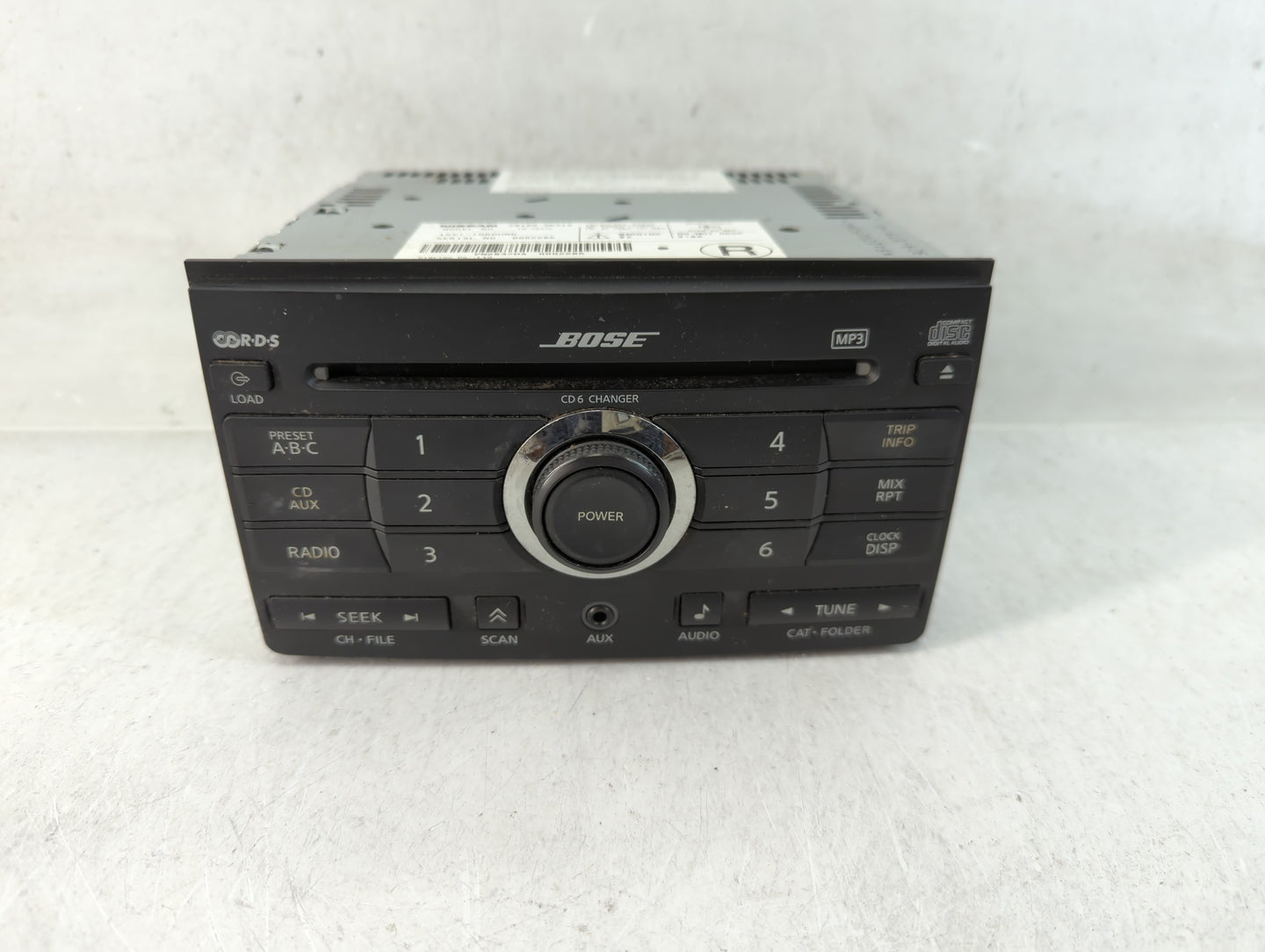 2007 Nissan Maxima Radio AM FM Cd Player Receiver Replacement P/N:28185 ZK31A Fits OEM Used Auto Parts - Oemusedautoparts1.com