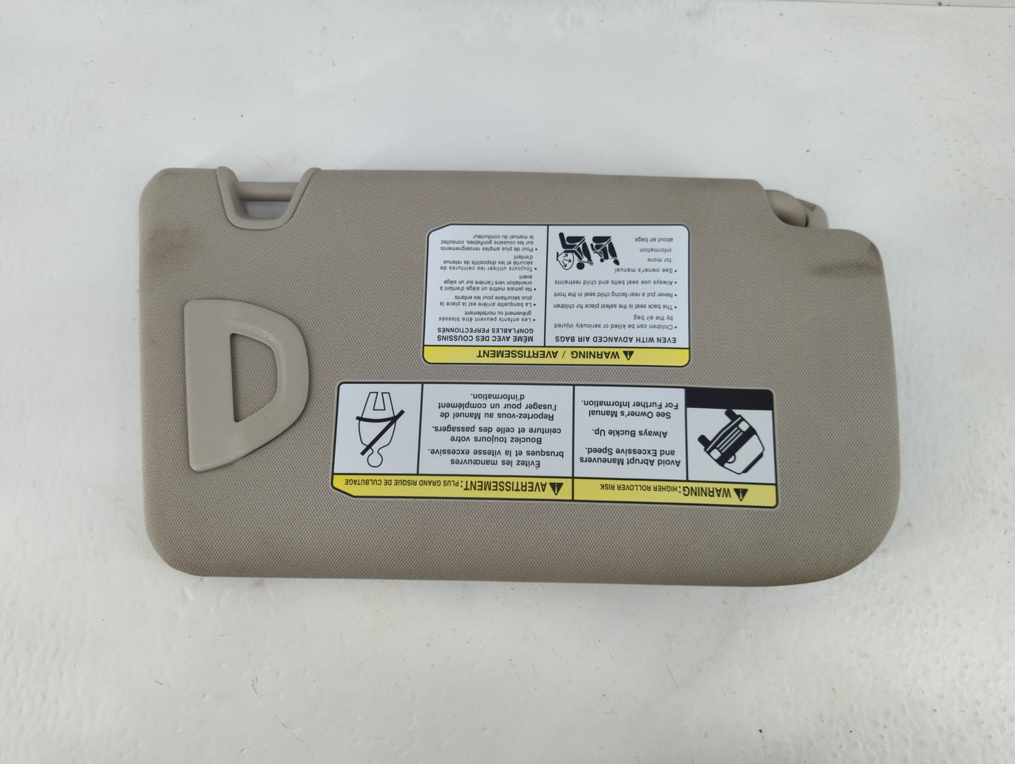 2018-2020 Nissan Rogue Sun Visor Shade Replacement Driver Left Mirror Fits Fits 2018 2019 2020 OEM Used Auto Parts - Oemusedautoparts1.com