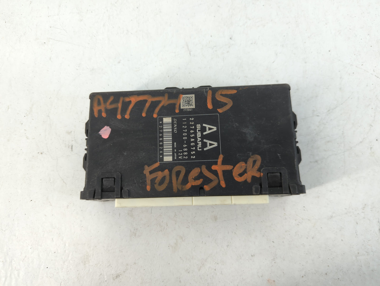 2015-2016 Subaru Forester PCM Engine Control Computer ECU ECM PCU OEM P/N:22765AG752 Fits Fits 2015 2016 OEM Used Auto Parts - Oemusedautoparts1.com