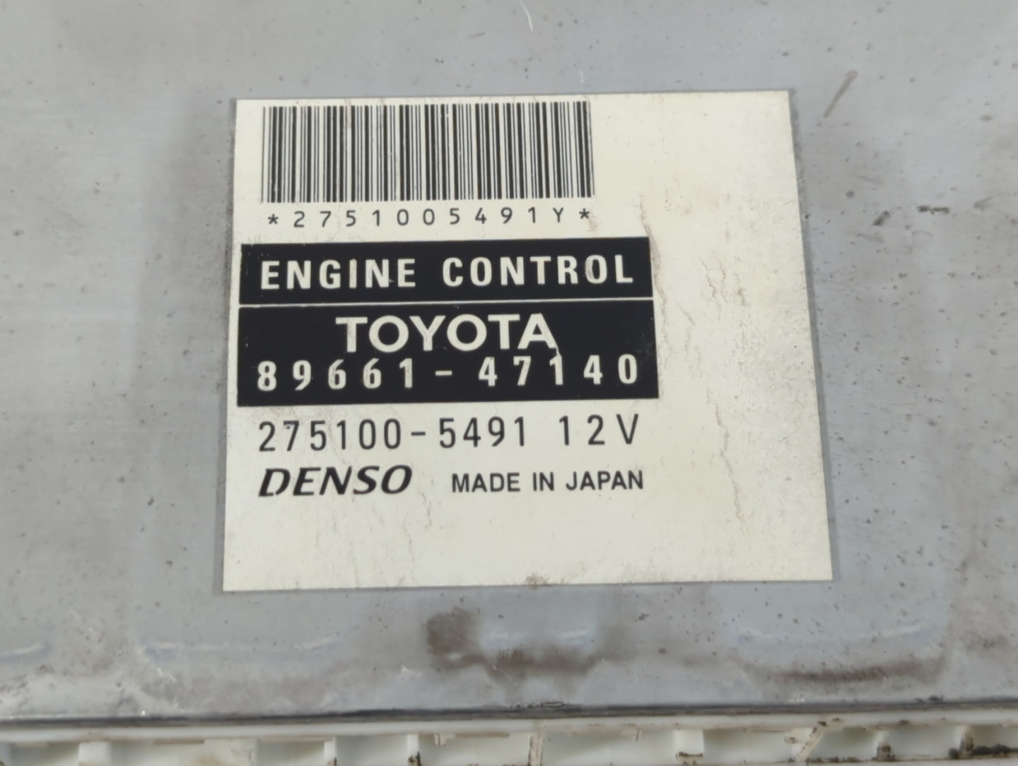 2006-2008 Toyota Prius PCM Engine Control Computer ECU ECM PCU OEM P/N:89661-47140 Fits Fits 2006 2007 2008 OEM Used Auto Parts - Oemusedautoparts1.com