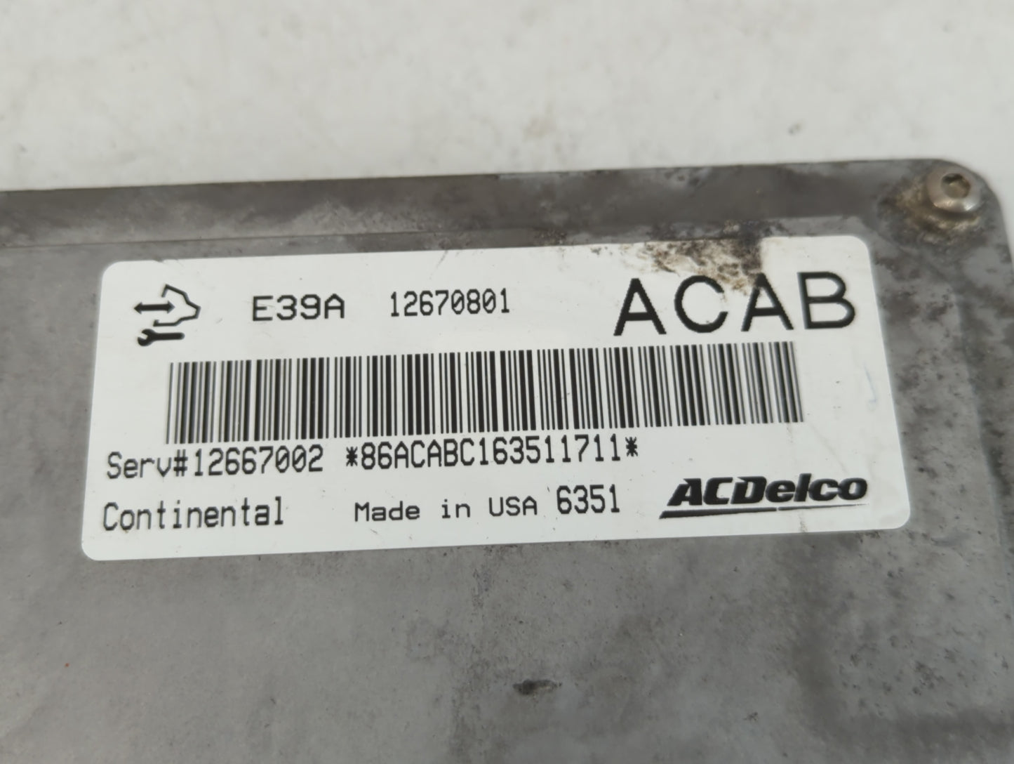 2017 Buick Enclave PCM Engine Control Computer ECU ECM PCU OEM P/N:12670801 Fits Fits 2018 2019 2020 OEM Used Auto Parts - Oemusedautoparts1.com