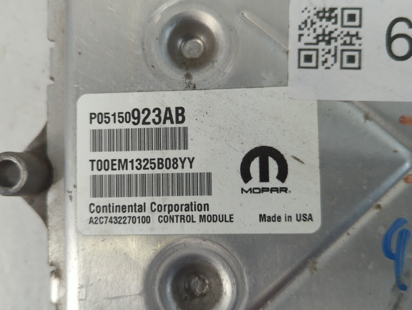 2015 Dodge Journey PCM Engine Control Computer ECU ECM PCU OEM P/N:68239254AC 68239253AC, P05150923AB Fits OEM Used Auto Parts - Oemusedautoparts1.com