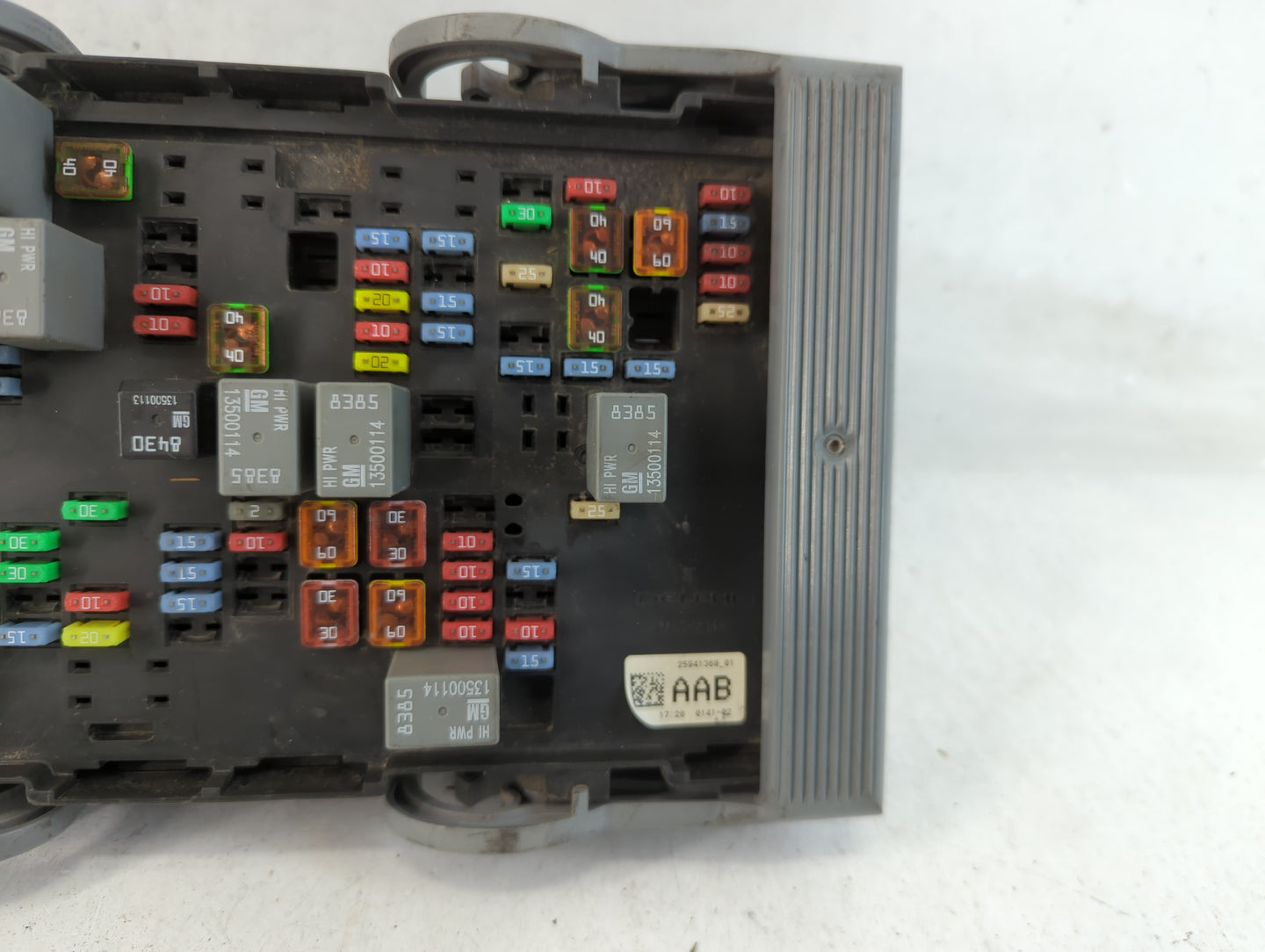 2010-2014 Cadillac Escalade Fusebox Fuse Box Panel Relay Module P/N:25941368-01 Fits Fits 2010 2011 2012 2013 2014 OEM Used Auto Parts - Oemusedautoparts1.com
