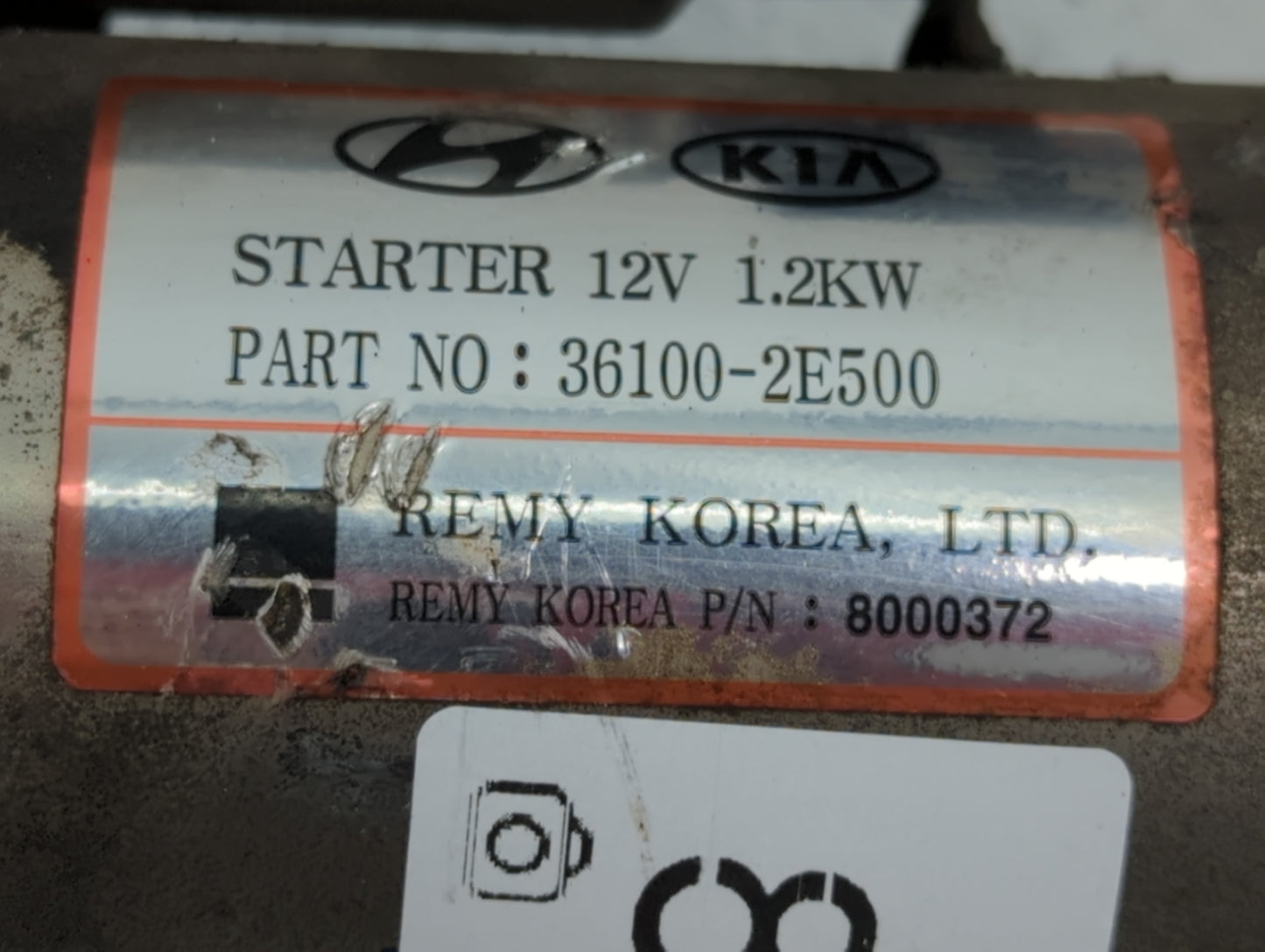 2011-2014 Hyundai Elantra Car Starter Motor Solenoid OEM P/N:36100-2E500 Fits Fits 2011 2012 2013 2014 OEM Used Auto Parts - Oemusedautoparts1.com