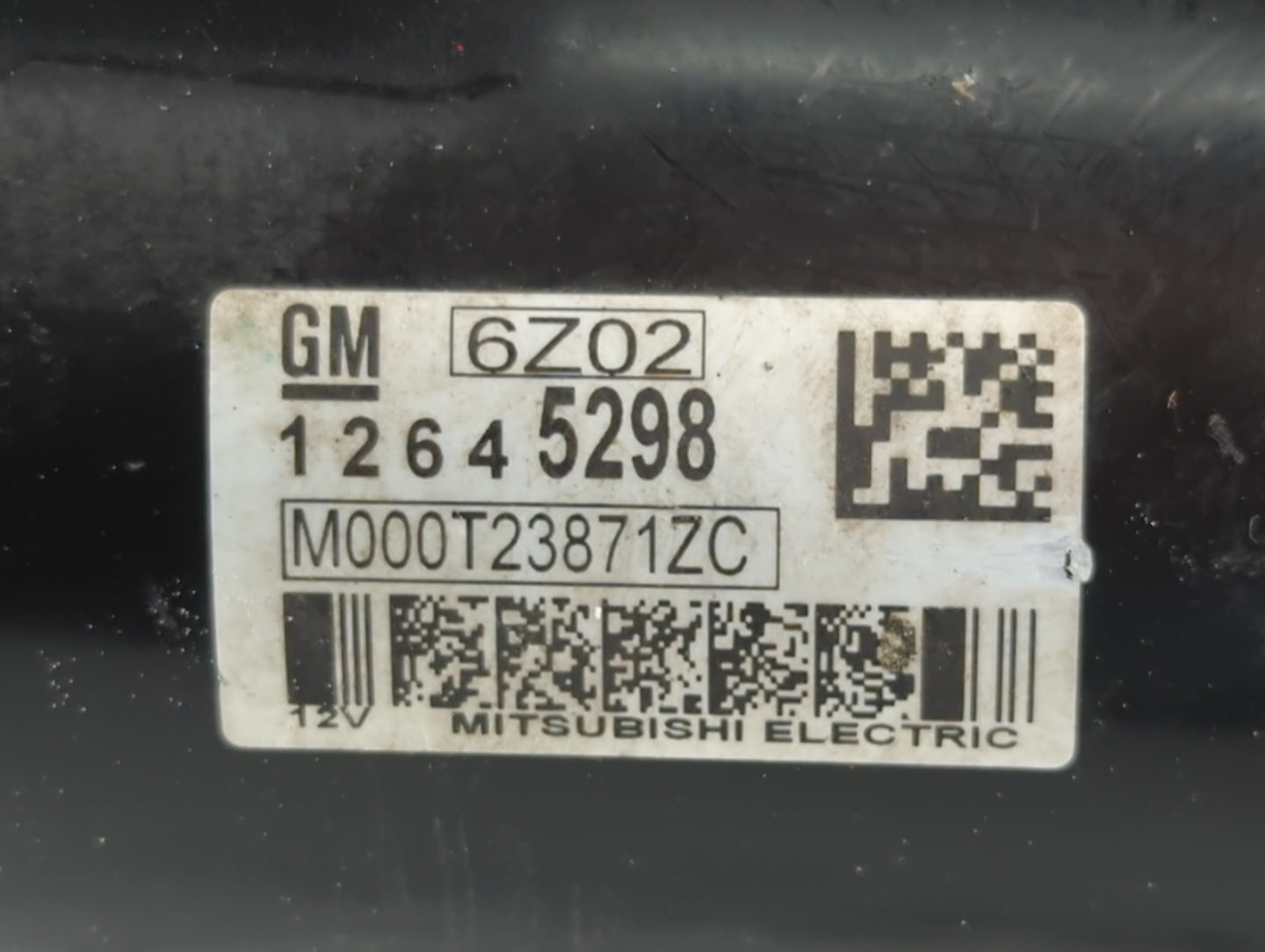 2017 Gmc Acadia Limited Car Starter Motor Solenoid OEM P/N:M000T23871ZC 12645298 Fits OEM Used Auto Parts - Oemusedautoparts1.com