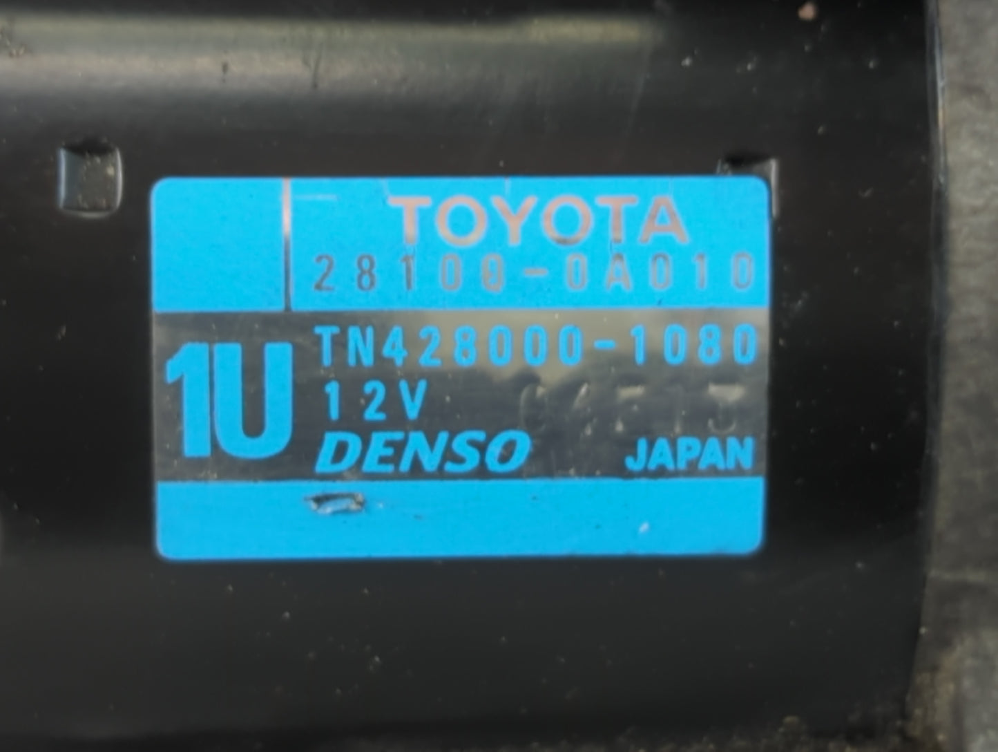 2004-2008 Toyota Solara Car Starter Motor Solenoid OEM P/N:TN428000-1080 28100-0A011 Fits OEM Used Auto Parts - Oemusedautoparts1.com