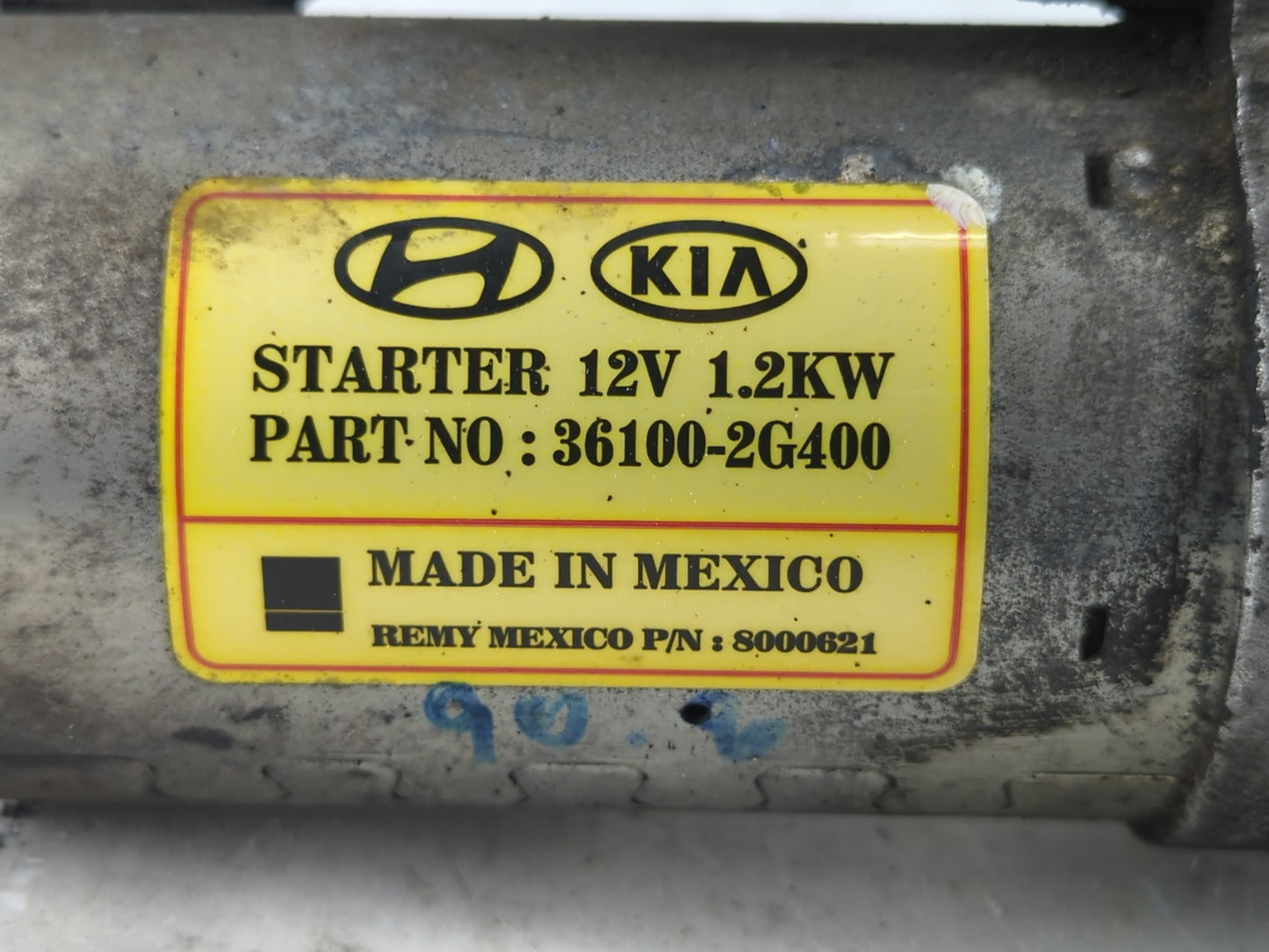 2014-2015 Kia Optima Car Starter Motor Solenoid OEM P/N:36100-2G400 Fits Fits 2014 2015 2016 OEM Used Auto Parts - Oemusedautoparts1.com