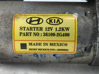 2014-2015 Kia Optima Car Starter Motor Solenoid OEM P/N:36100-2G400 Fits Fits 2014 2015 2016 OEM Used Auto Parts - Oemusedautoparts1.com