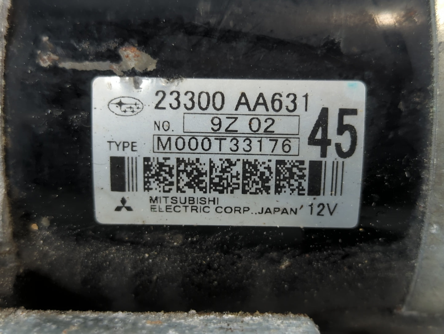 2012-2016 Subaru Impreza Car Starter Motor Solenoid OEM P/N:23300 AA631 Fits OEM Used Auto Parts - Oemusedautoparts1.com