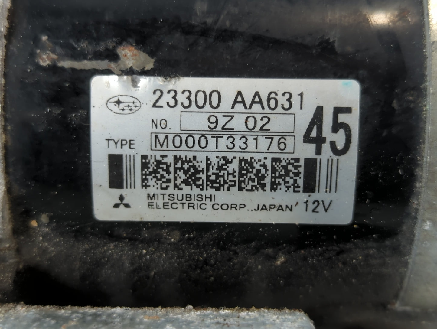 2012-2016 Subaru Impreza Car Starter Motor Solenoid OEM P/N:23300 AA631 Fits OEM Used Auto Parts - Oemusedautoparts1.com