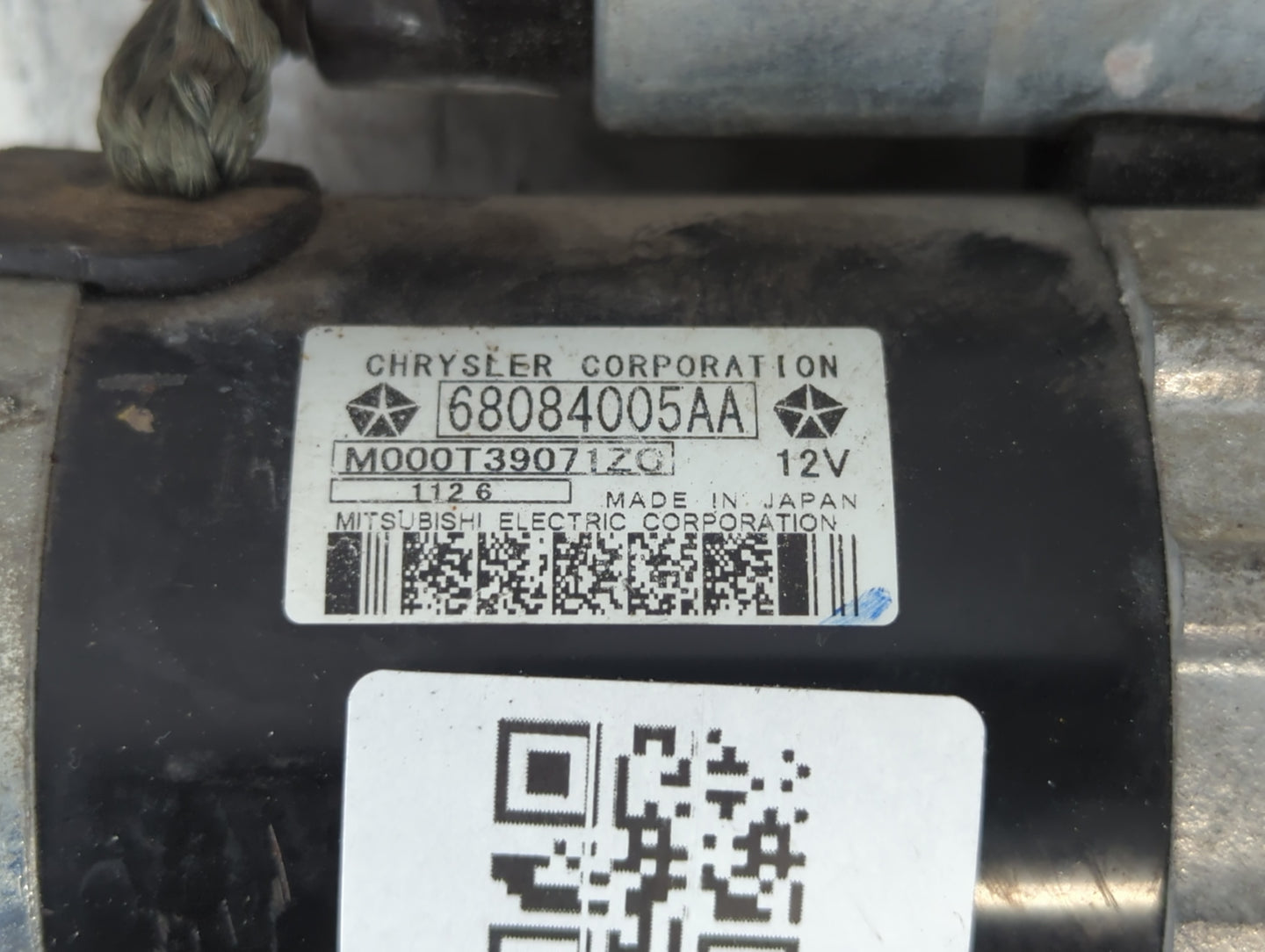 2015-2017 Chrysler 200 Car Starter Motor Solenoid OEM P/N:68084005AA Fits Fits 2015 2016 2017 OEM Used Auto Parts - Oemusedautoparts1.com