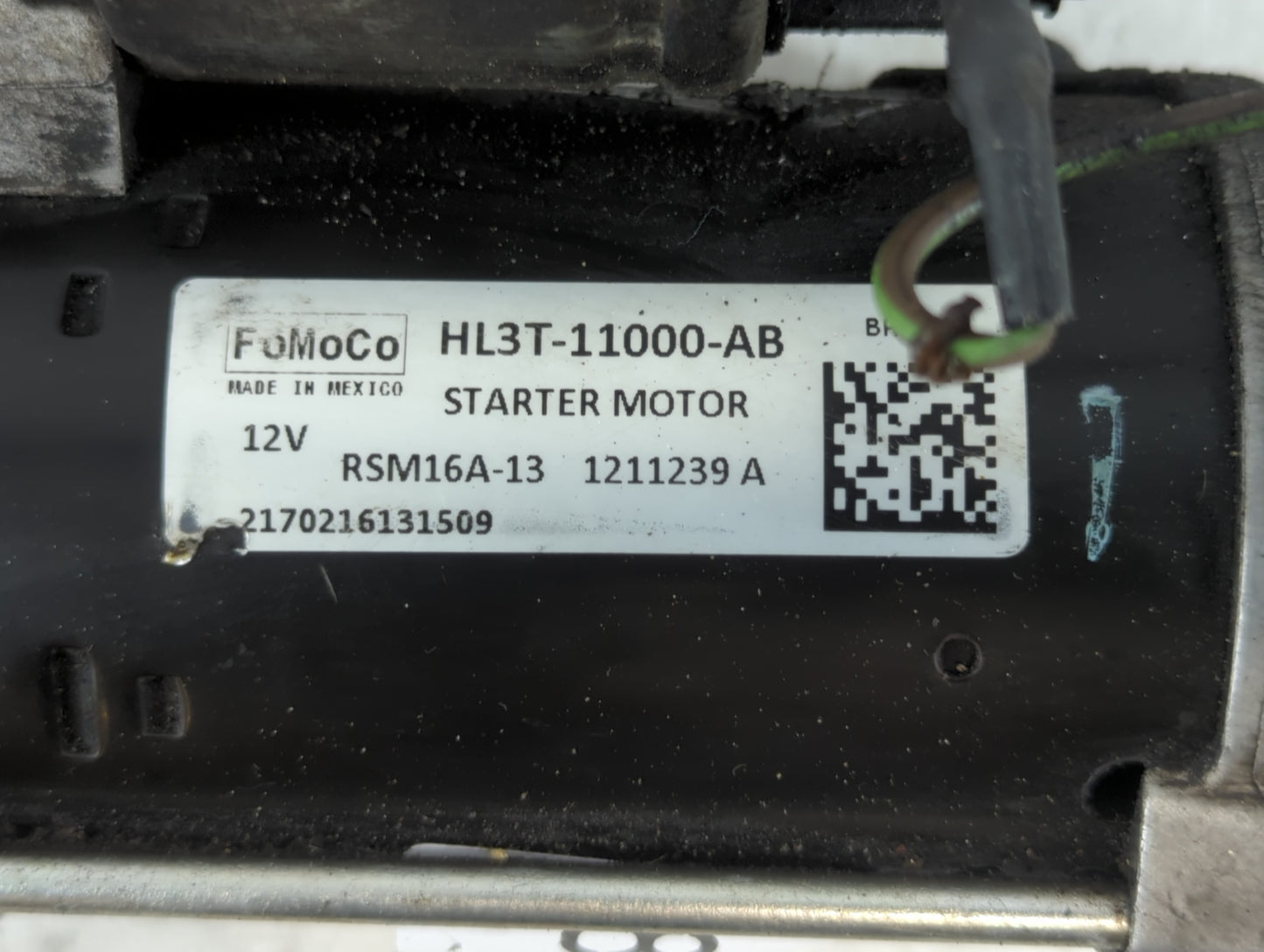 2017 Ford F-150 Car Starter Motor Solenoid OEM P/N:HL3T-11000-AB Fits OEM Used Auto Parts - Oemusedautoparts1.com