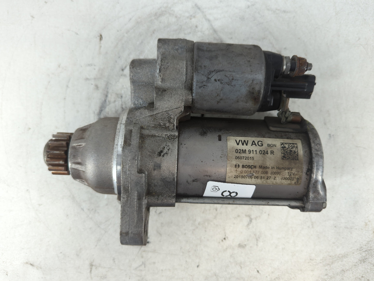 2015-2021 Volkswagen Jetta Car Starter Motor Solenoid OEM P/N:02M 911 024 R Fits Fits 2015 2016 2017 2018 2019 2020 2021 OEM Used Auto Parts - Oemusedautoparts1.com