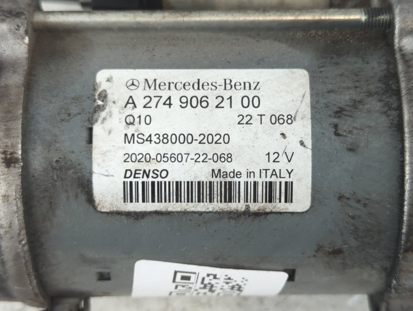 2022 Mercedes-Benz Sprinter 2500 Car Starter Motor Solenoid OEM P/N:A 274 906 21 00 Fits Fits 2015 2016 2017 2018 2019 2020 2021 OEM Used Auto Parts - Oemusedautoparts1.com