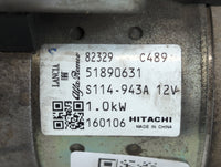 2014-2017 Fiat 500 Car Starter Motor Solenoid OEM P/N:S114-943A 51890631 Fits Fits 2014 2015 2016 2017 2018 OEM Used Auto Parts - Oemusedautoparts1.com