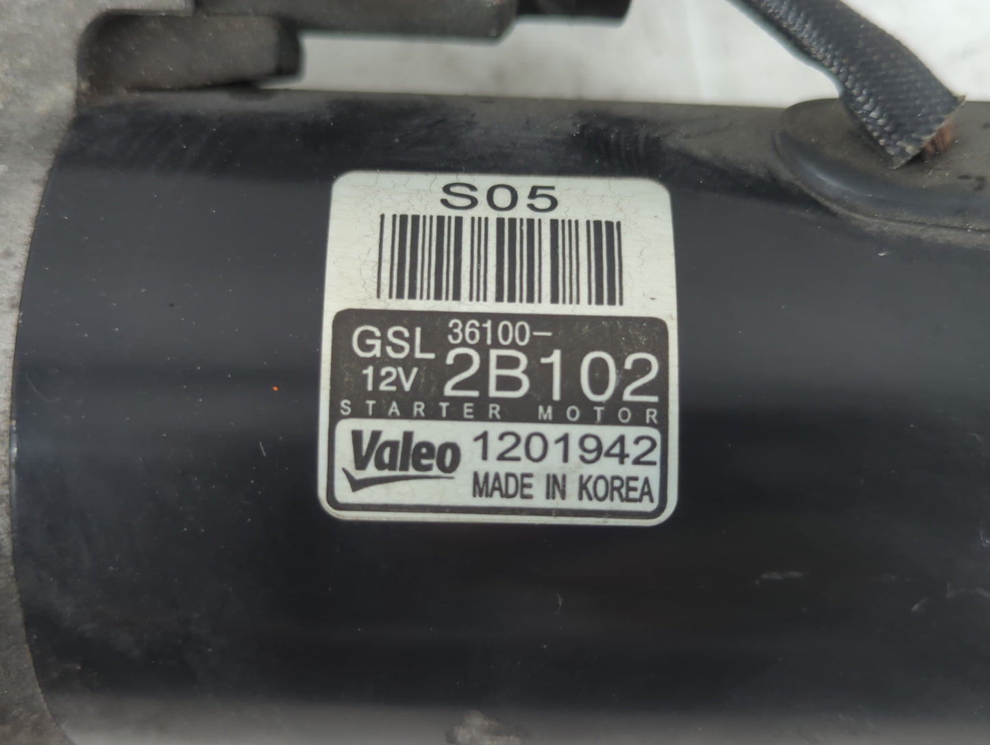 2013-2017 Hyundai Veloster Car Starter Motor Solenoid OEM P/N:36100-2B102 GSL Fits Fits 2012 2013 2014 2015 2016 2017 OEM Used Auto Parts - Oemusedautoparts1.com
