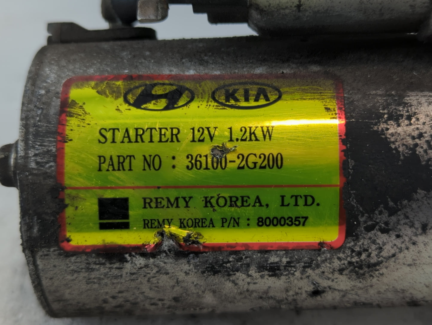 2010-2015 Hyundai Tucson Car Starter Motor Solenoid OEM P/N:36100-2G200 Fits Fits 2008 2009 2010 2011 2012 2013 2014 2015 2016 OEM Used Auto Parts - Oemusedautoparts1.com