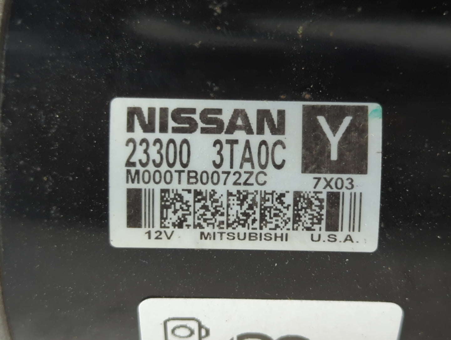 2013-2018 Nissan Altima Car Starter Motor Solenoid OEM P/N:23300 3TA0C Fits Fits 2013 2014 2015 2016 2017 2018 OEM Used Auto Parts - Oemusedautoparts1.com