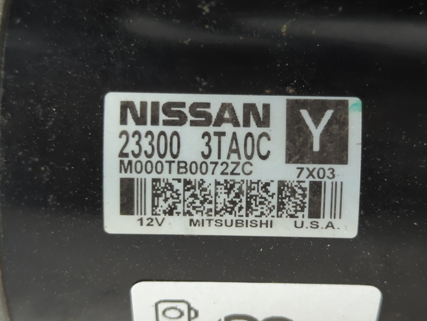 2013-2018 Nissan Altima Car Starter Motor Solenoid OEM P/N:23300 3TA0C Fits Fits 2013 2014 2015 2016 2017 2018 OEM Used Auto Parts - Oemusedautoparts1.com
