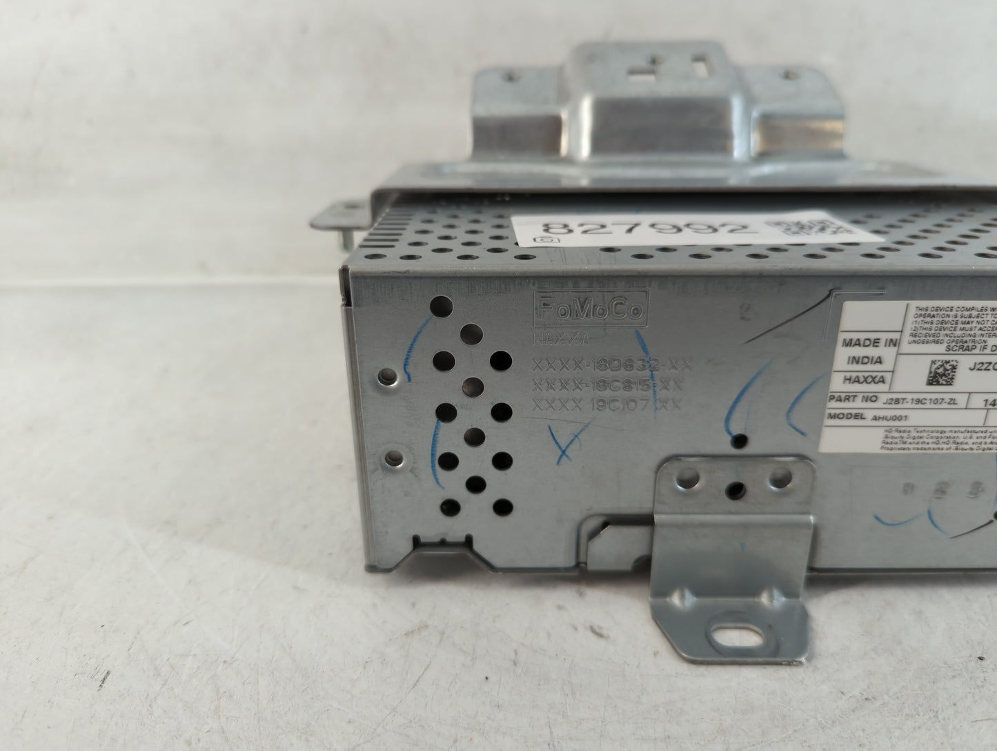 2018-2019 Ford Ecosport Radio AM FM Cd Player Receiver Replacement P/N:J2BT-19C107-ZL Fits Fits 2018 2019 OEM Used Auto Parts - Oemusedautoparts1.com