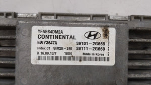 2011-2014 Hyundai Sonata PCM Engine Control Computer ECU ECM PCU OEM P/N:39101-2G668 39111-2G668 Fits Fits 2011 2012 2013 2014 OEM Used Auto Parts - Oemusedautoparts1.com 