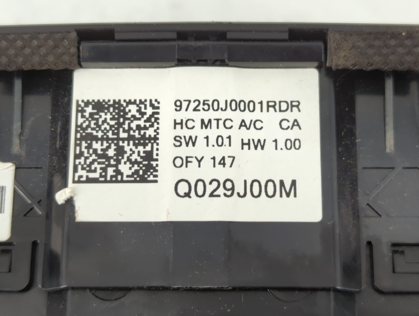 2018-2022 Hyundai Accent Climate Control Module Temperature AC/Heater Replacement P/N:Q029J00M 97250J0001 Fits OEM Used Auto Parts - Oemusedautoparts1.com