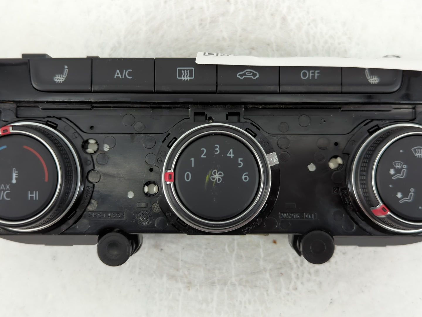2018-2019 Volkswagen Golf Climate Control Module Temperature AC/Heater Replacement P/N:5GM907426G Fits Fits 2018 2019 OEM Used Auto Parts - Oemusedautoparts1.com