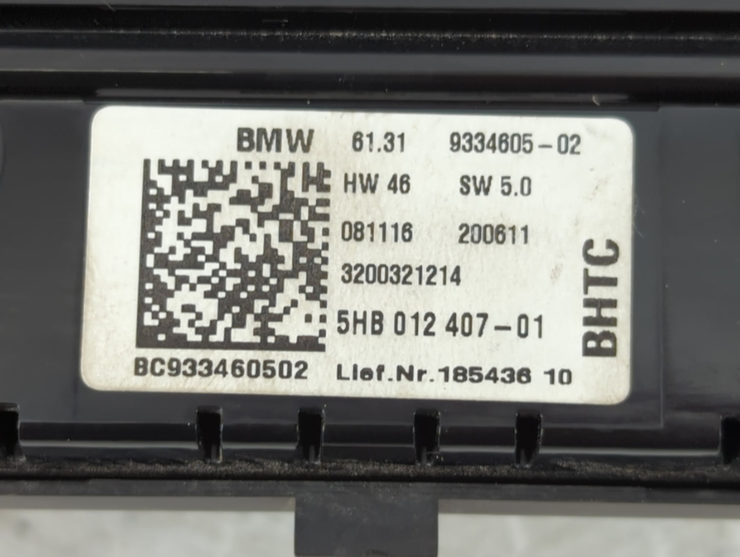 2017-2019 Mini Cooper Countryman Climate Control Module Temperature AC/Heater Replacement P/N:5HB 012 407-01 Fits OEM Used Auto Parts - Oemusedautoparts1.com