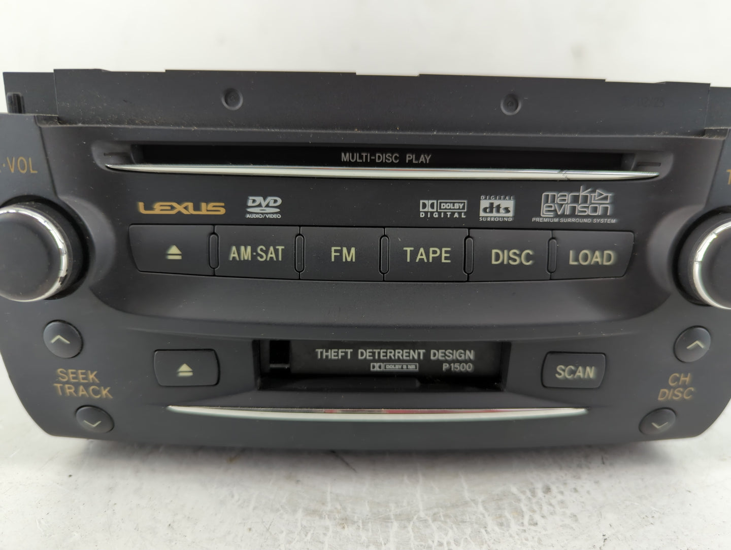 2006 Lexus Gs300 Radio AM FM Cd Player Receiver Replacement Fits OEM Used Auto Parts - Oemusedautoparts1.com