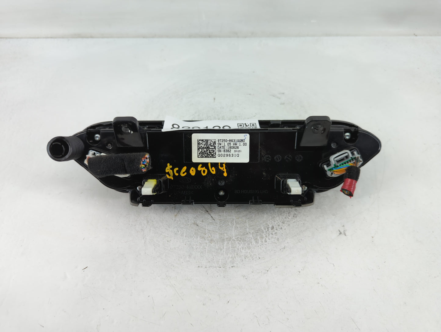 2019-2021 Kia Forte Climate Control Module Temperature AC/Heater Replacement P/N:97250-M6310GBU Fits Fits 2019 2020 2021 OEM Used Auto Parts - Oemusedautoparts1.com
