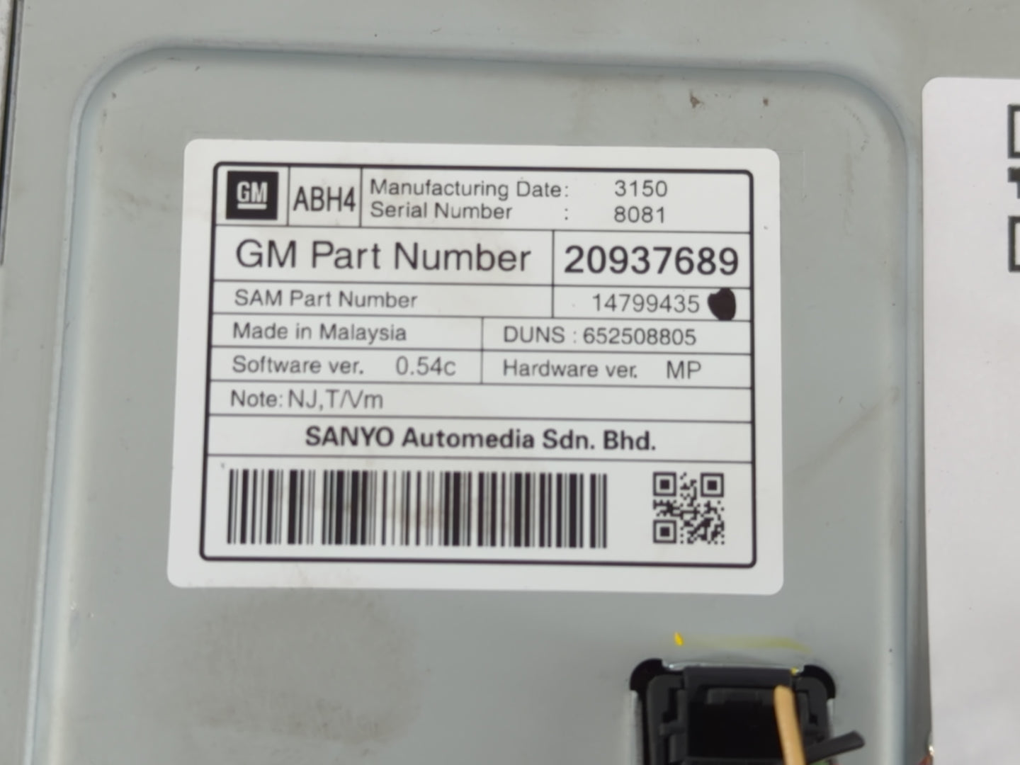 2010-2011 Gmc Terrain Information Display Screen - Oemusedautoparts1.com