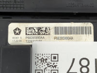 2018-2020 Chrysler Pacifica Climate Control Module Temperature AC/Heater Replacement P/N:P68395990AA Fits Fits 2018 2019 2020 OEM Used Auto Parts - Oemusedautoparts1.com