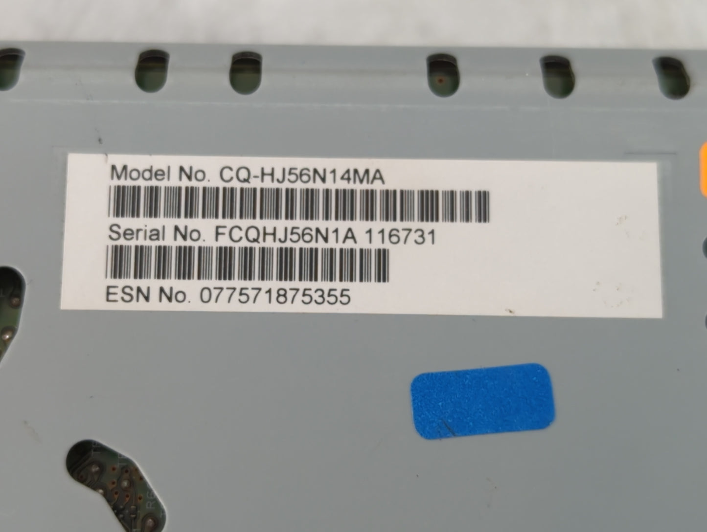 2017-2018 Lincoln Mkx Radio AM FM Cd Player Receiver Replacement P/N:CQ-HJ56N14MA Fits Fits 2017 2018 OEM Used Auto Parts - Oemusedautoparts1.com