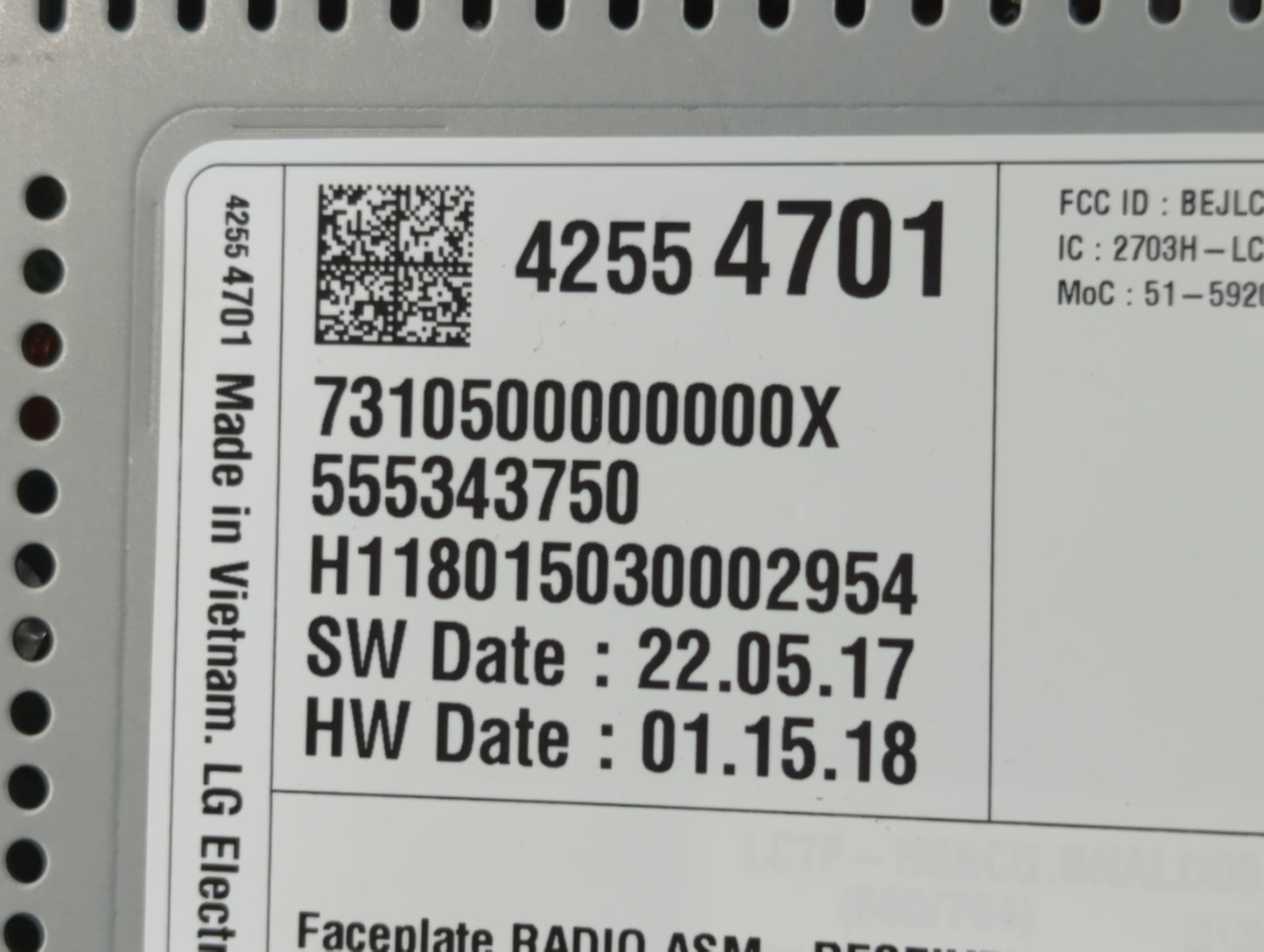 2018-2021 Chevrolet Traverse Radio AM FM Cd Player Receiver Replacement P/N:42554701 Fits Fits 2017 2018 2019 2020 2021 OEM Used Auto Parts - Oemusedautoparts1.com