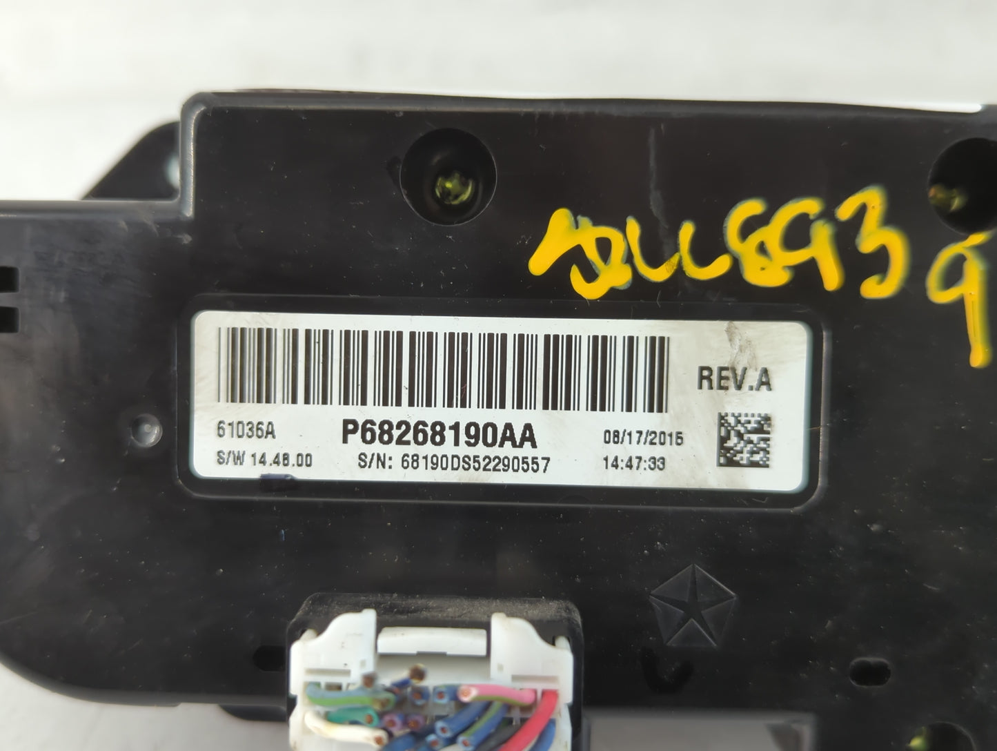 2016 Dodge Ram 1500 Climate Control Module Temperature AC/Heater Replacement P/N:P68268190AA Fits OEM Used Auto Parts - Oemusedautoparts1.com